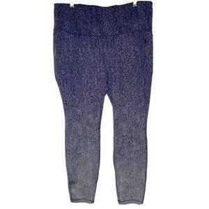 ALL IN MOTION XX-Large Navy w/ Chevron Pattern Heavy Weight Athletic Leggings